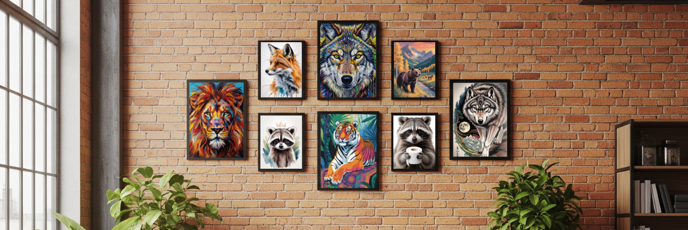 poster animaux modernes